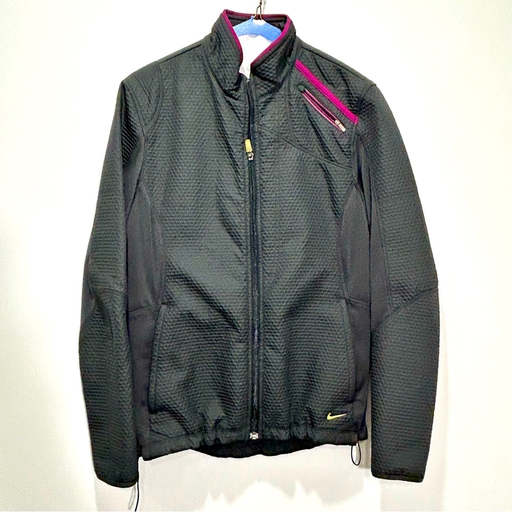 NIKE Gray/Pink Zip-up Long-sleeve Sphere Pro Jacket in Women's Size Medium